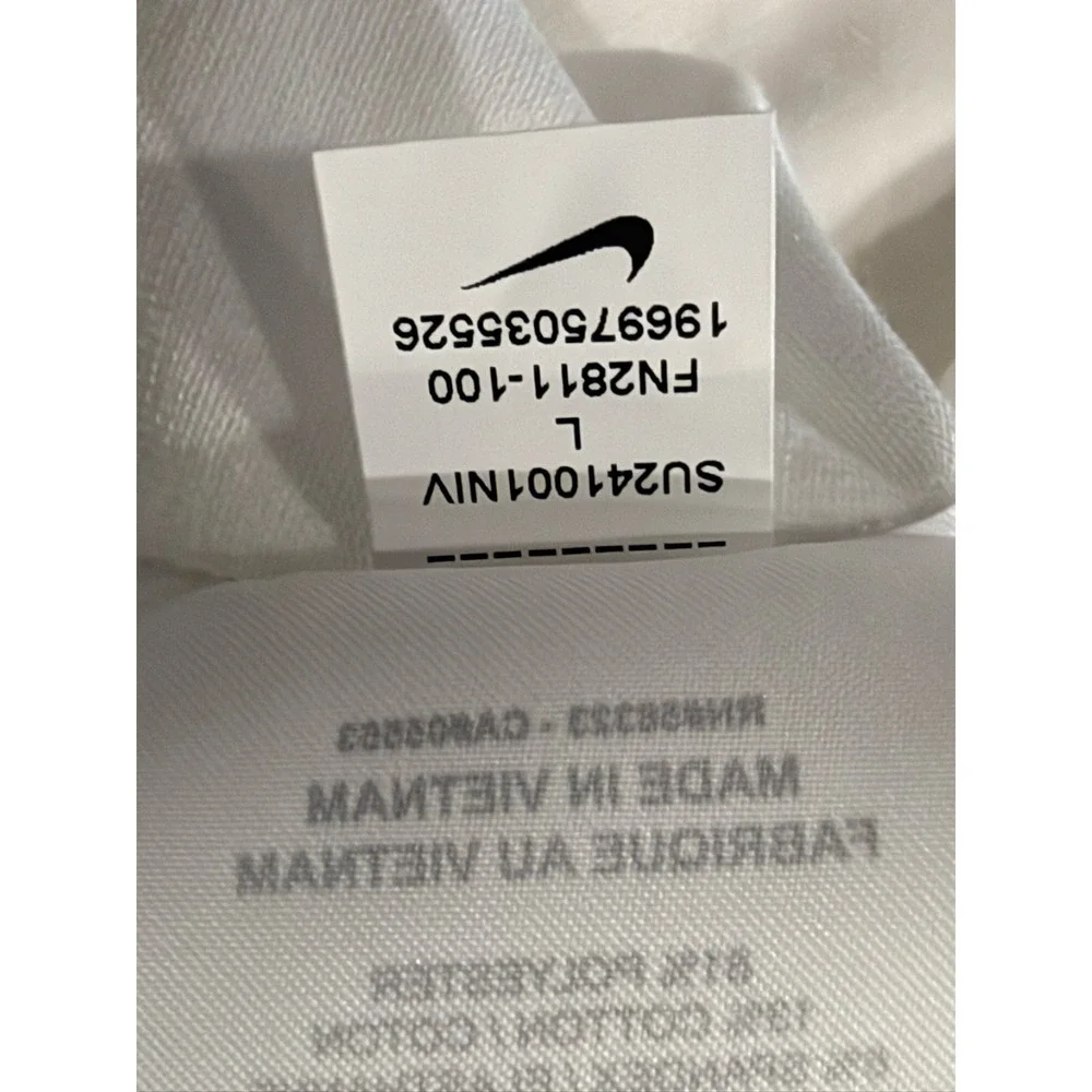 Nike Nike One Tank Top Womens L White Dri-FIT Loose Fit FN2811-100